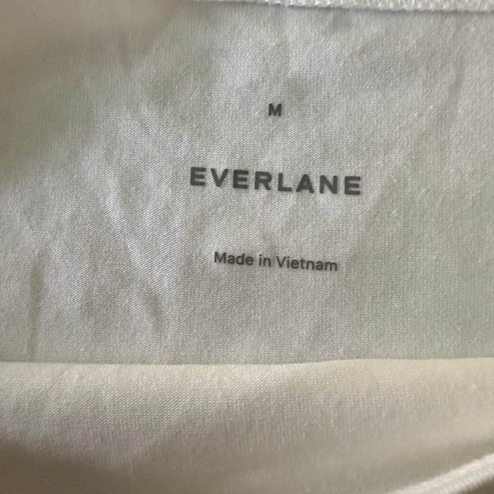 Everlane THE FORM OFF-SHOULDER TOP color White size medium - Picture 8 of 9